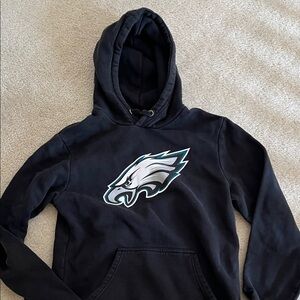 Kids Black Hoodie with Eagle Logo